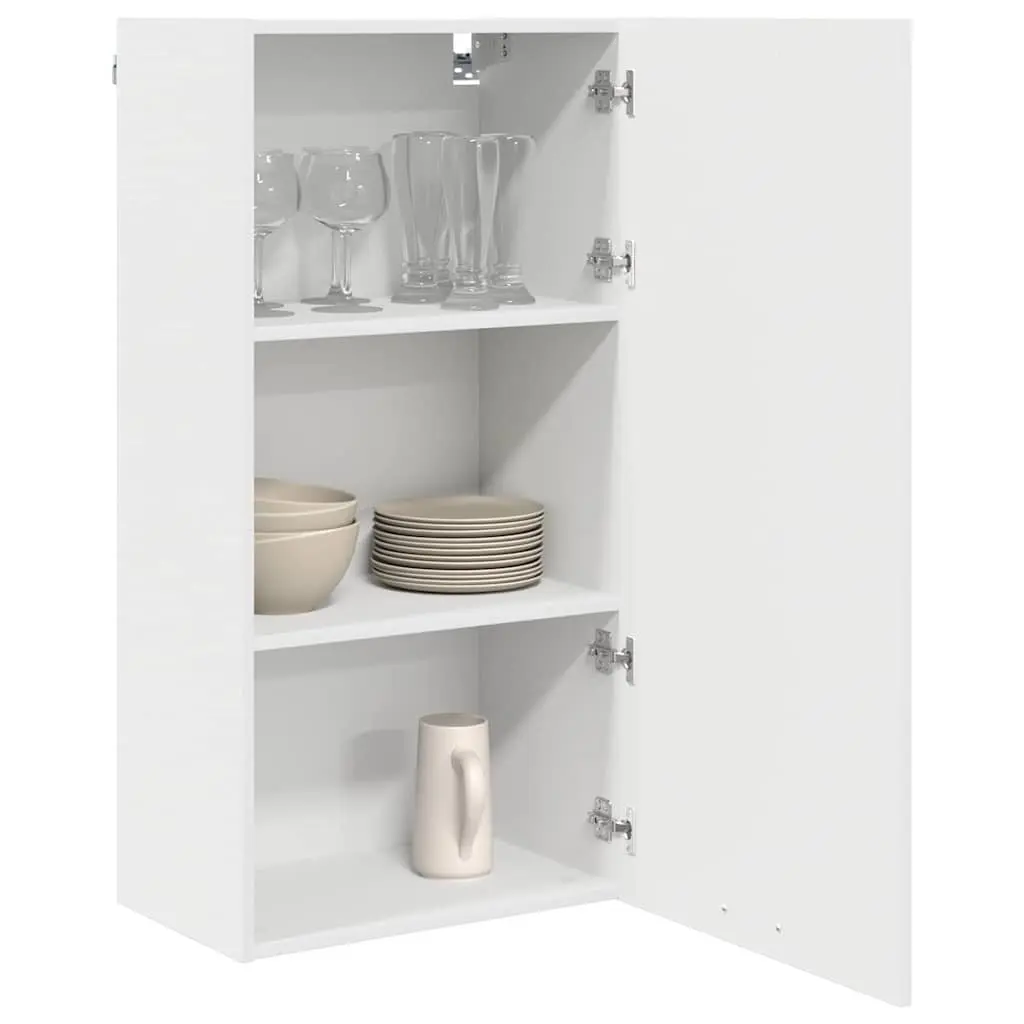 Hanging Kitchen Cabinet White Modern Storage Engineered Wood 50x31x100cm