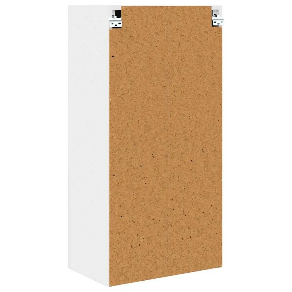 Hanging Kitchen Cabinet White Modern Storage Engineered Wood 50x31x100cm