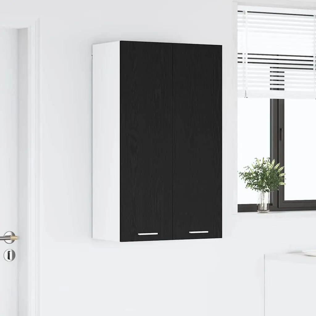 Engineered Black Oak Hanging Kitchen Cabinet