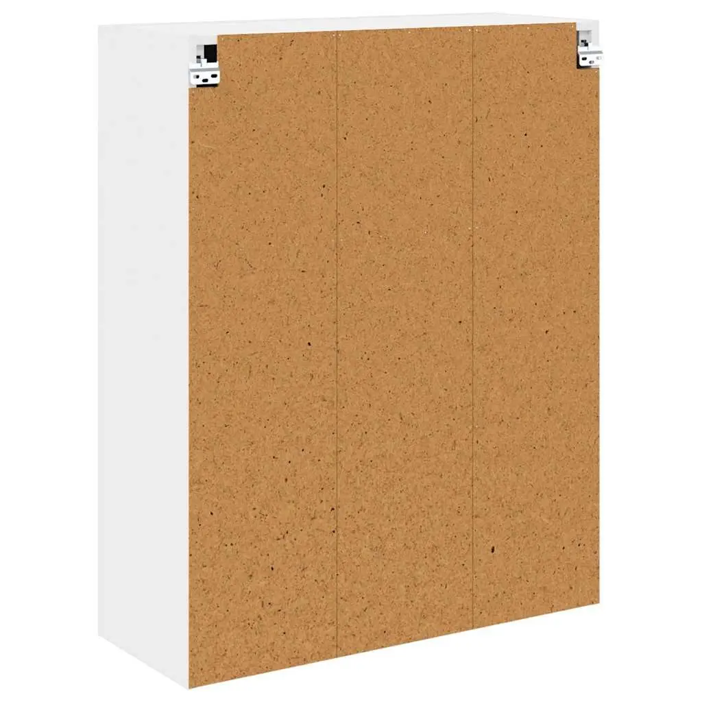 Hanging Kitchen Cabinet White Modern Storage Engineered Wood 80x31x100cm