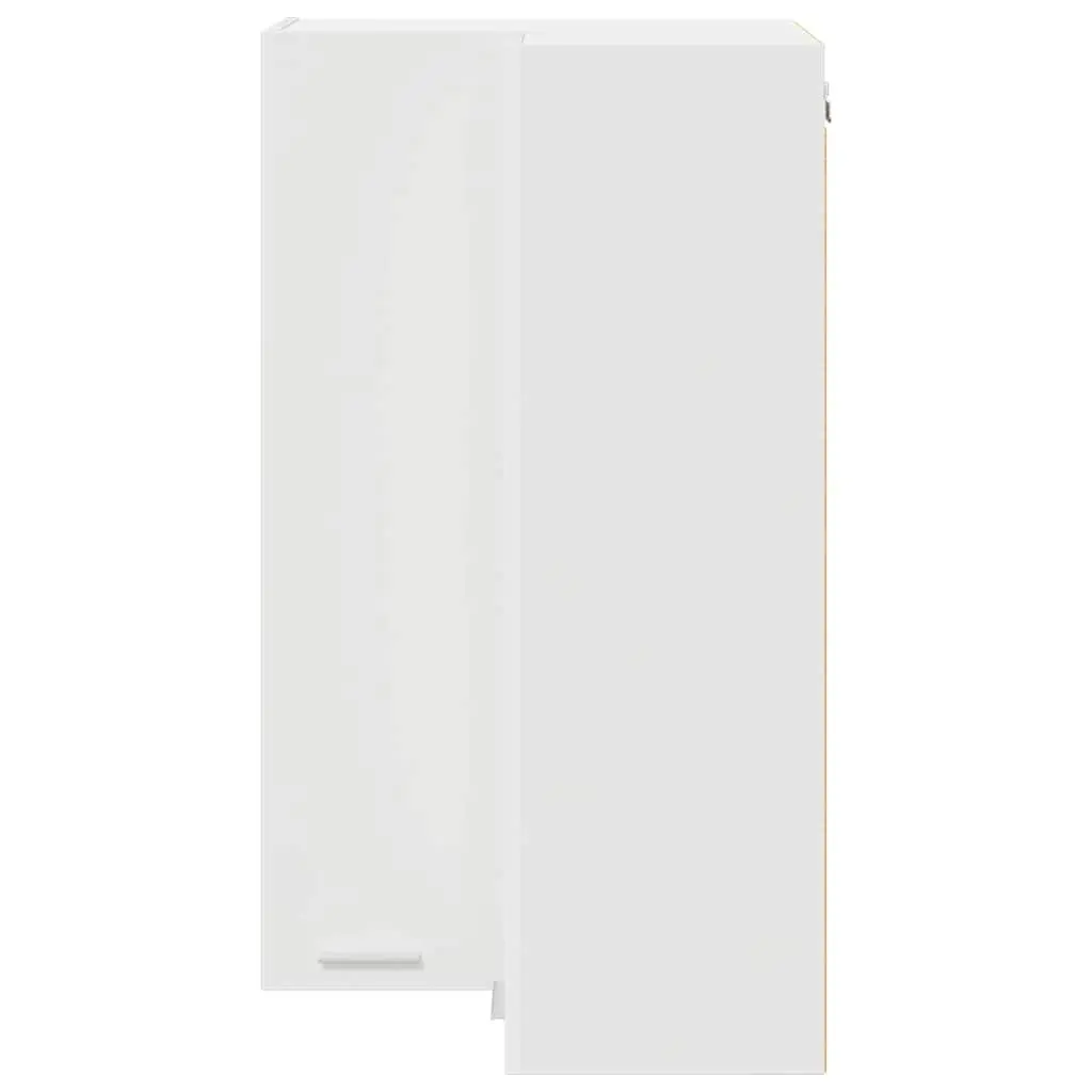Hanging Cabinet Kitchen Storage White Engineered Wood 57x57x100cm