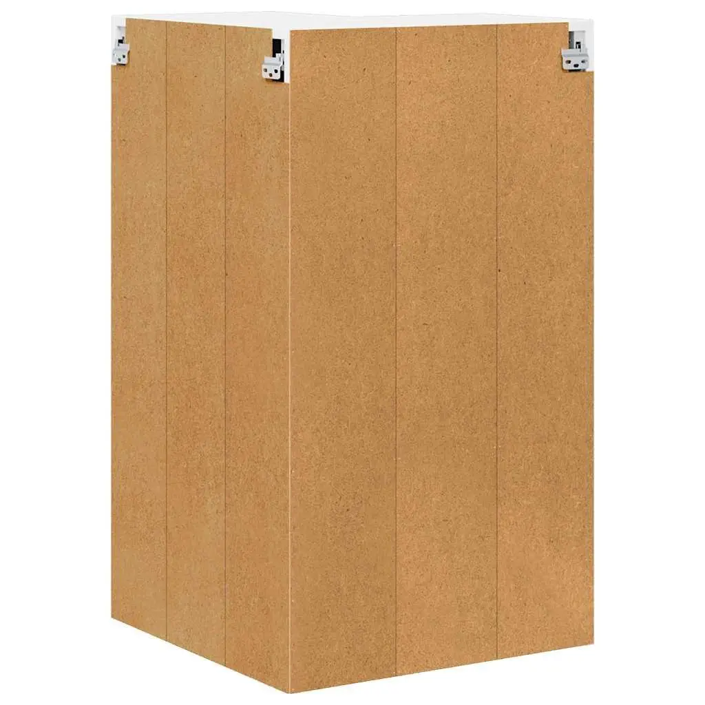 Hanging Cabinet Kitchen Storage White Engineered Wood 57x57x100cm