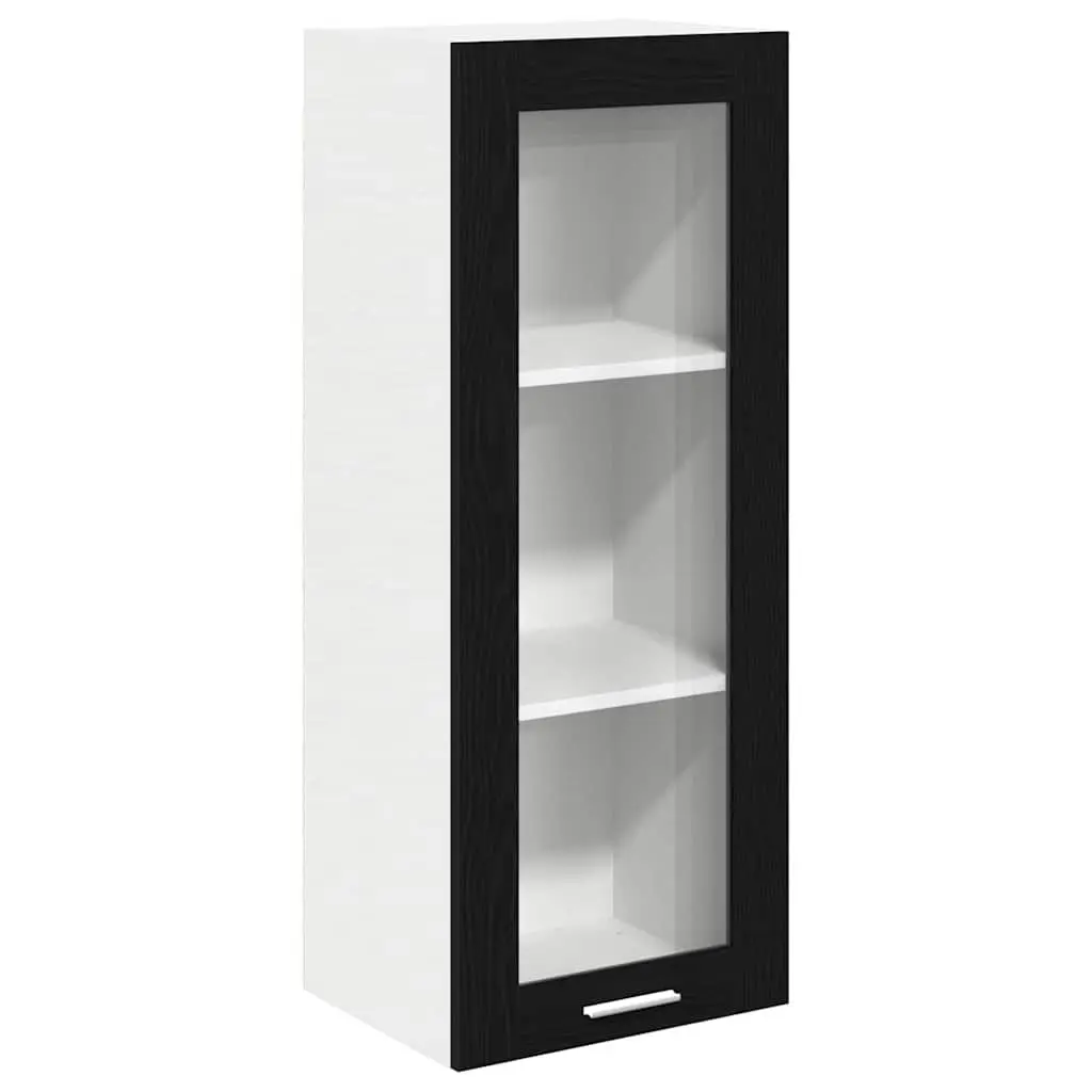 Hanging Kitchen Cabinet Black Oak 40 x 31 x 100 cm