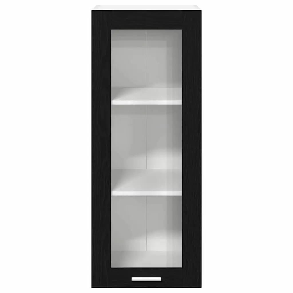 Hanging Kitchen Cabinet Black Oak 40 x 31 x 100 cm