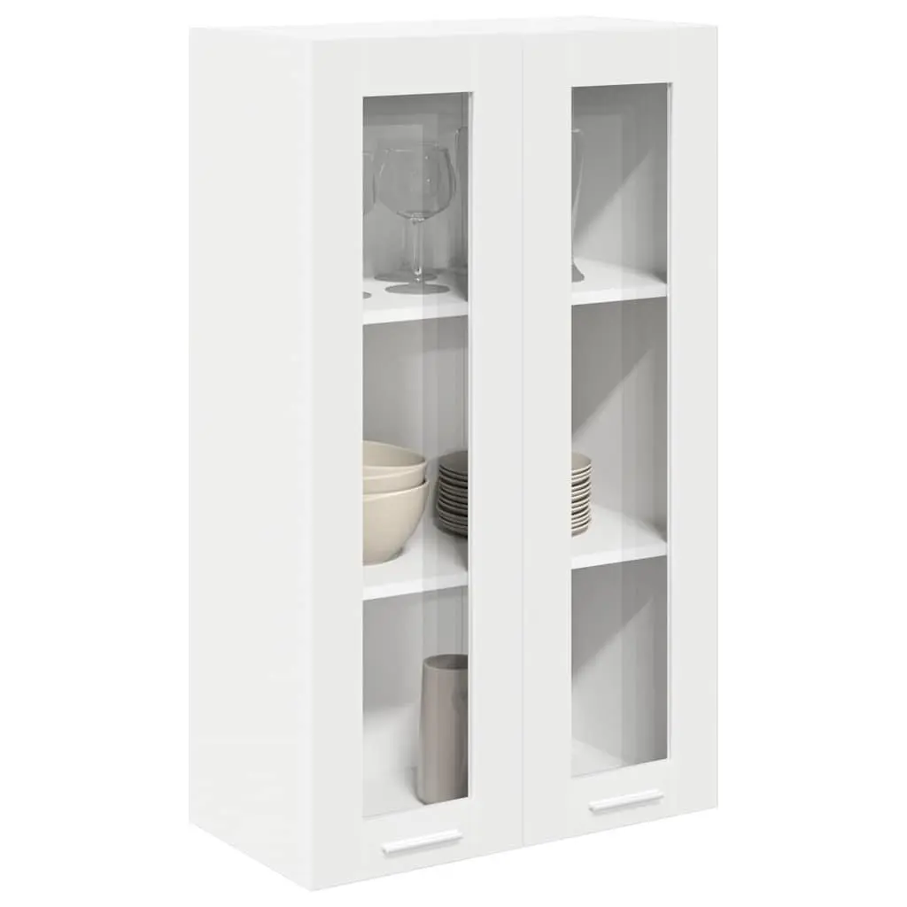 Hanging Kitchen Cabinet Storage Engineered Wood White 60 x 31 x 100 cm