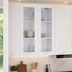 Dimensions: 80 x 31 x 100 cm White Kitchen Cabinet