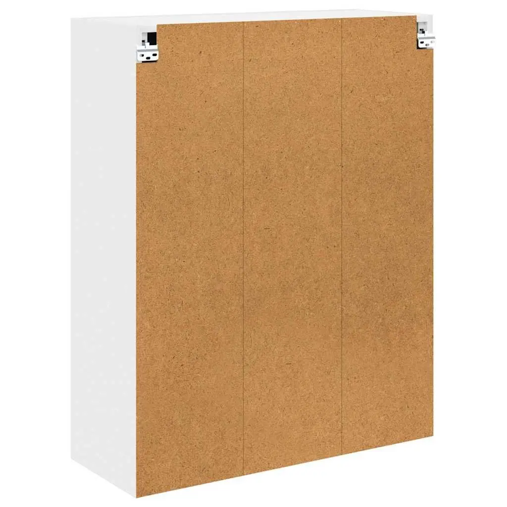 Hanging Kitchen Cabinet White Modern Storage 80 x 31 x 100 cm Engineered Wood