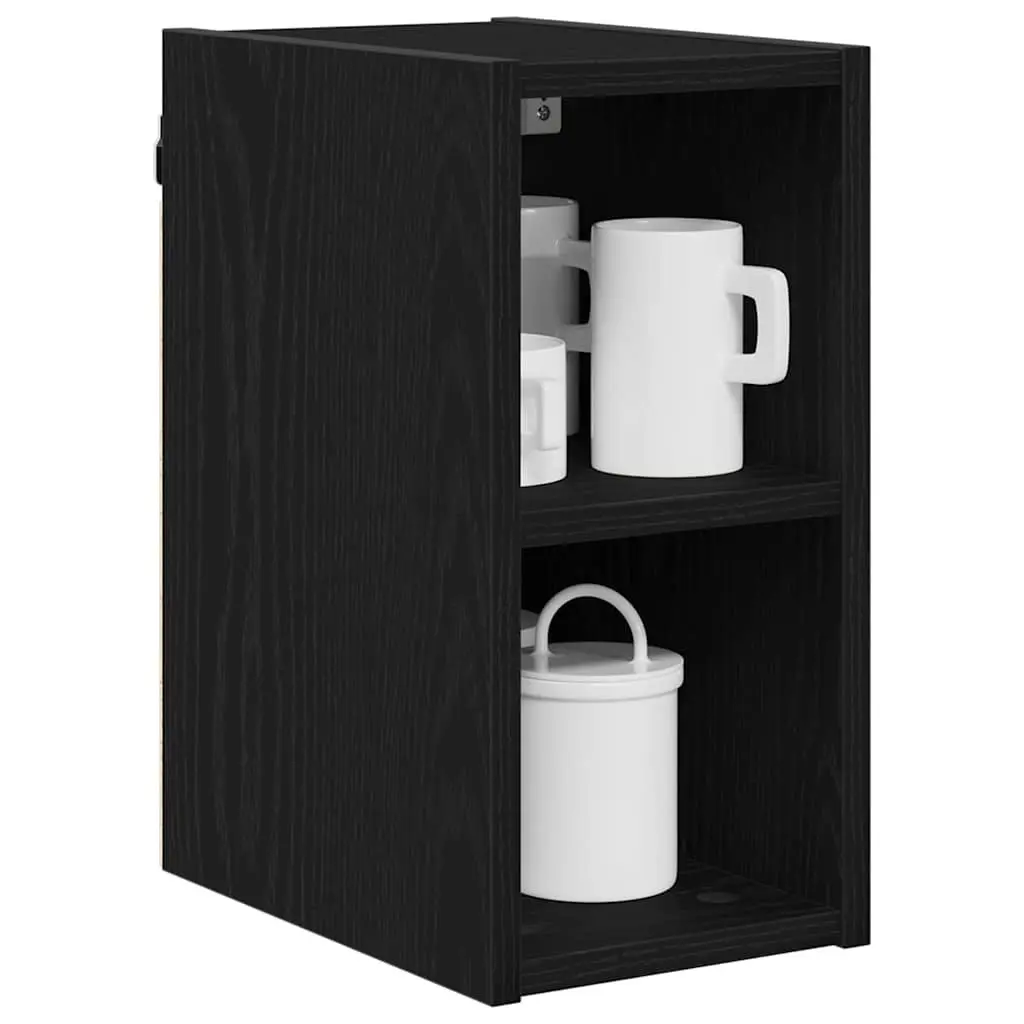Black Oak Hanging Kitchen Cabinet