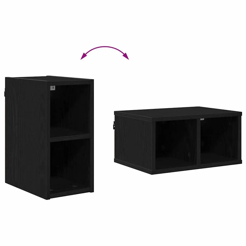 Black Oak Hanging Kitchen Cabinet