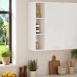 Specifications of Hanging Kitchen Cabinet: White, 20x29.5x80cm