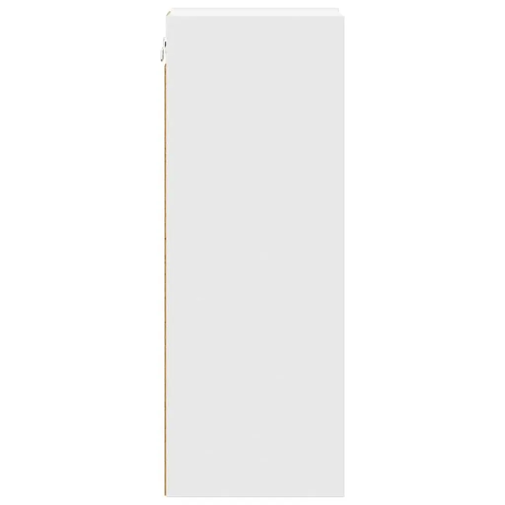 Hanging Kitchen Cabinet Storage White Modern 20x29.5x80cm Engineered Wood