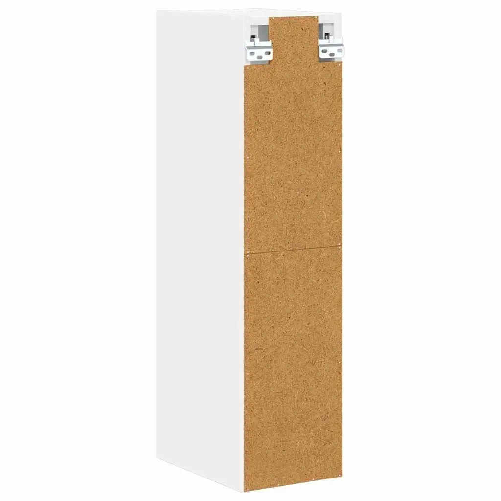 Hanging Kitchen Cabinet Storage White Modern 20x29.5x80cm Engineered Wood
