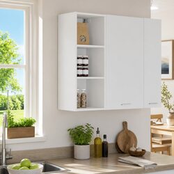 Hanging Kitchen Cabinet Specifications - White 30 x 29.5 x 80 cm