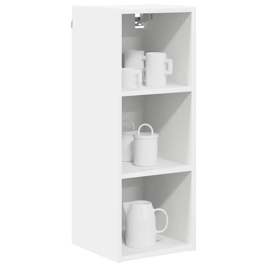 Hanging Kitchen Cabinet White Modern Storage Engineered Wood 30 x 29.5 x 80 cm