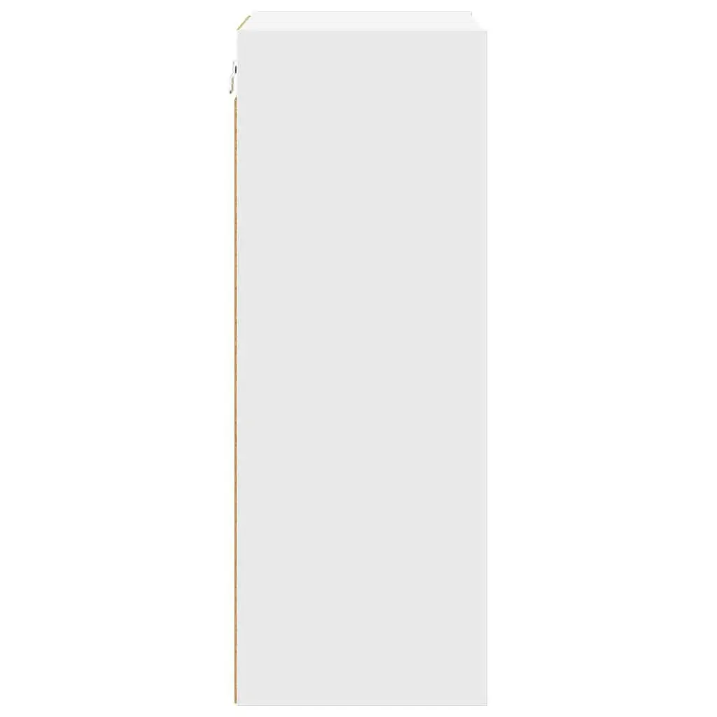 Hanging Kitchen Cabinet White Modern Storage Engineered Wood 40x29.5x80cm