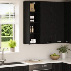 Specifications of Black Oak Modern Hanging Kitchen Cabinet