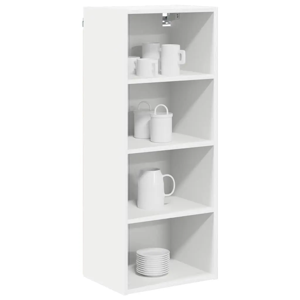 Hanging Cabinet White Kitchen Storage 40 x 29.5 x 100 cm Engineered Wood Wall