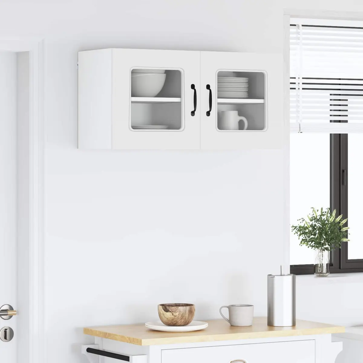 Dishwasher Panel Storage Cabinet White Engineered Wood 40 x 31 x 40 cm