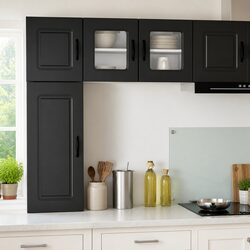Specifications of Kitchen Cabinet: Black Engineered Wood 40x31x40cm