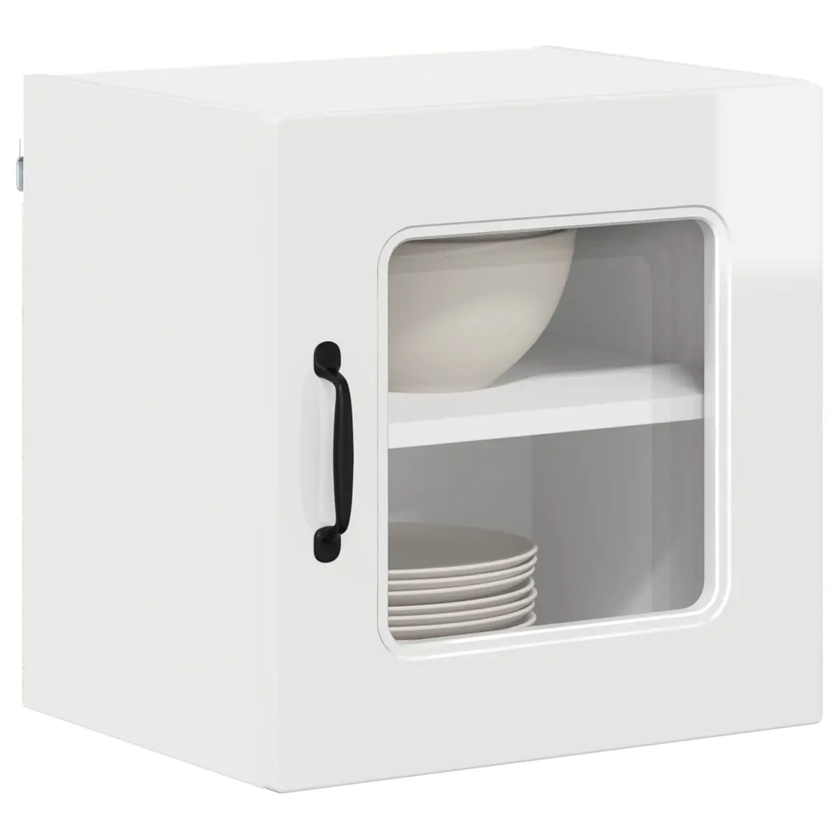Dishwasher Panel Kitchen Cabinet High Gloss White Storage Engineered Wood Unit