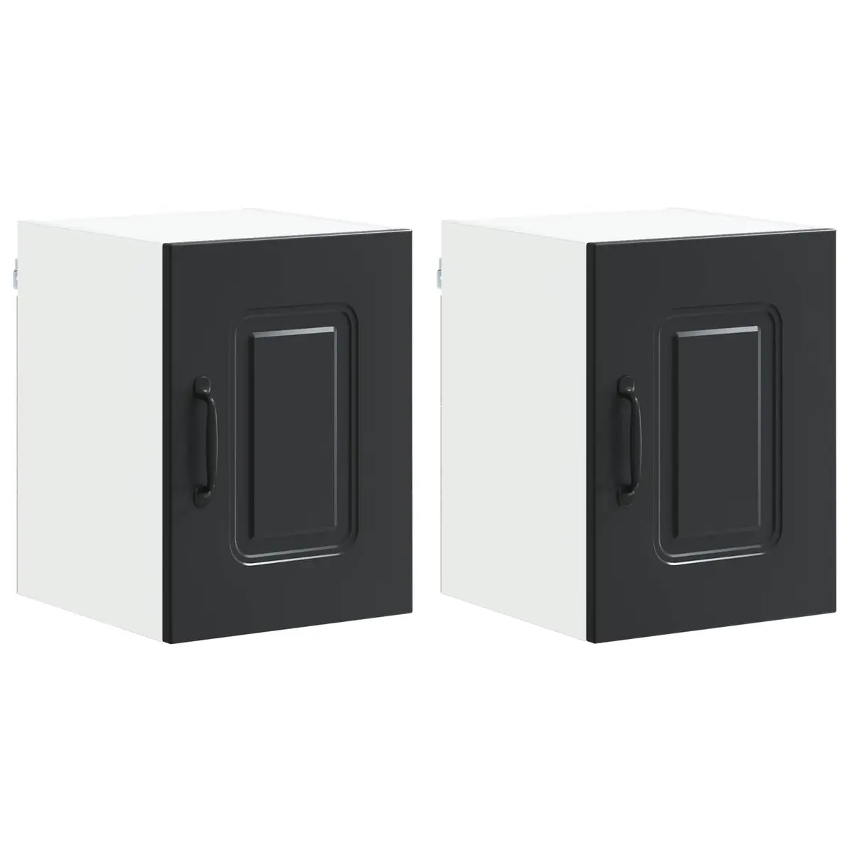Black Kitchen Cabinet Dishwasher Panel Storage 30x31x40cm Engineered Wood