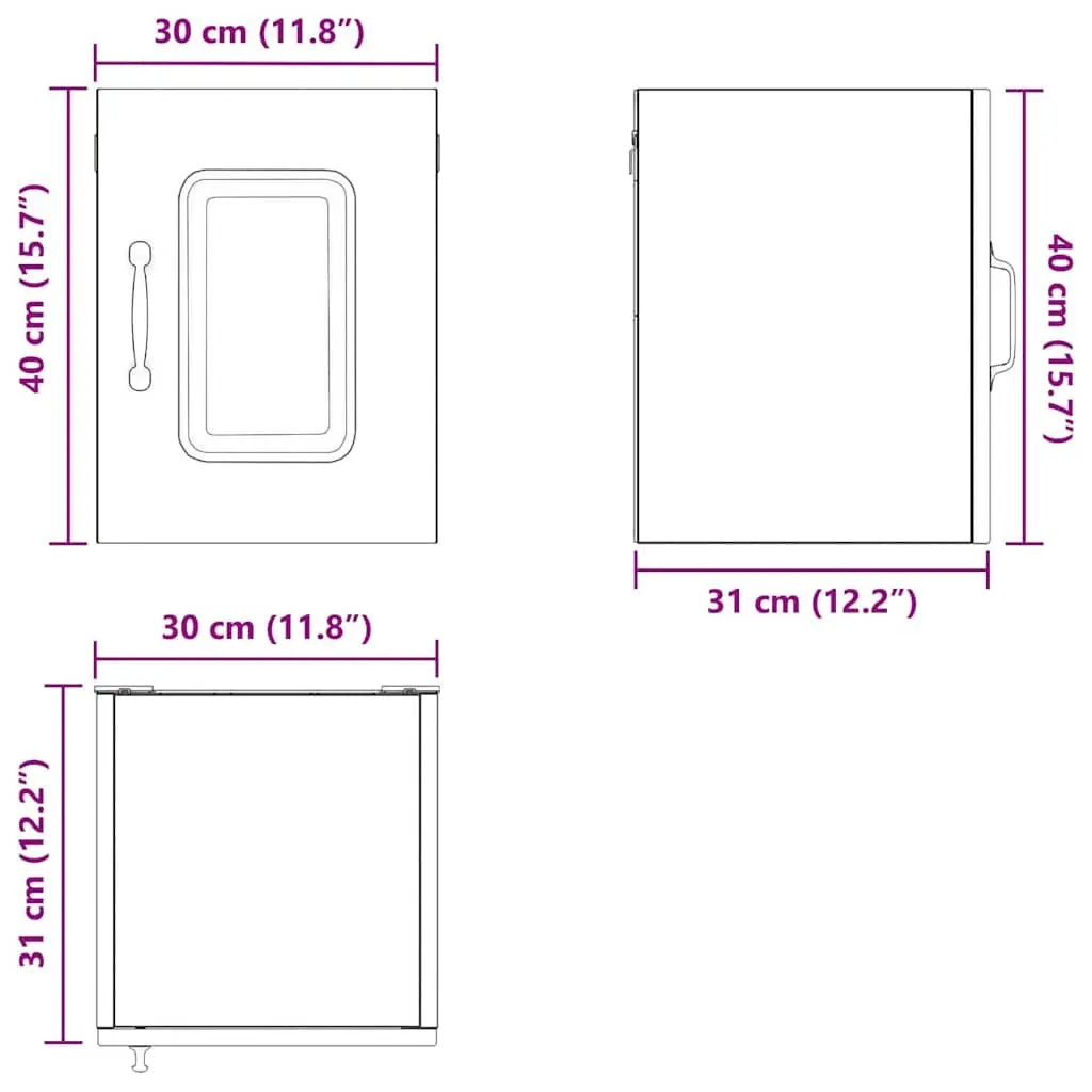 Kitchen Cabinet in High Gloss White Finish