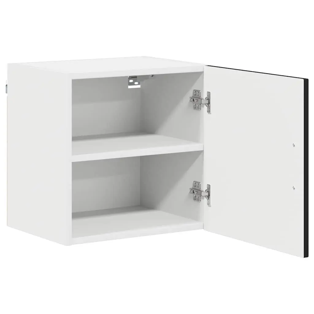 Dishwasher Panel Kitchen Cabinet Black Engineered Wood Storage 40 x 31 x 40 cm