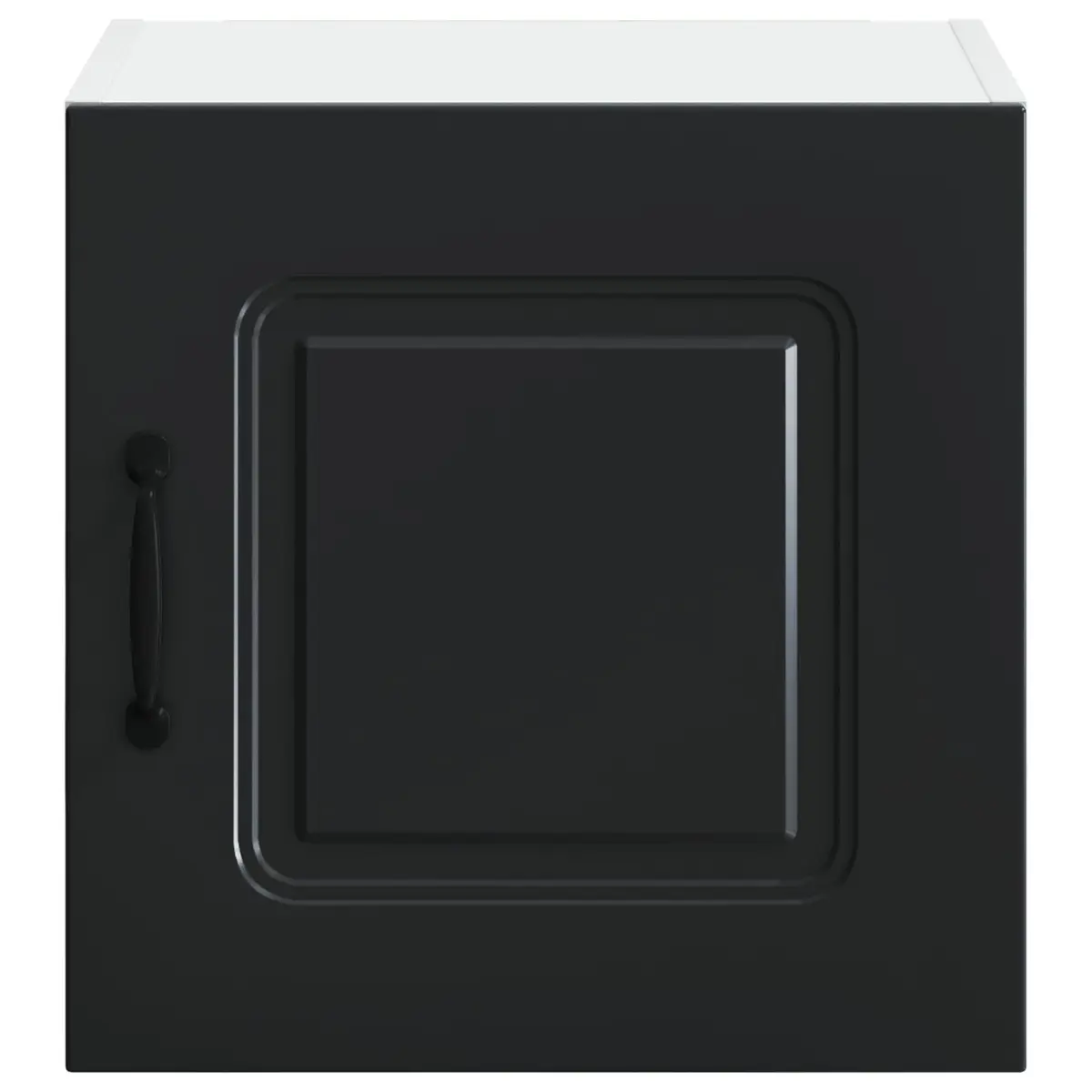 Dishwasher Panel Kitchen Cabinet Black Engineered Wood Storage 40 x 31 x 40 cm