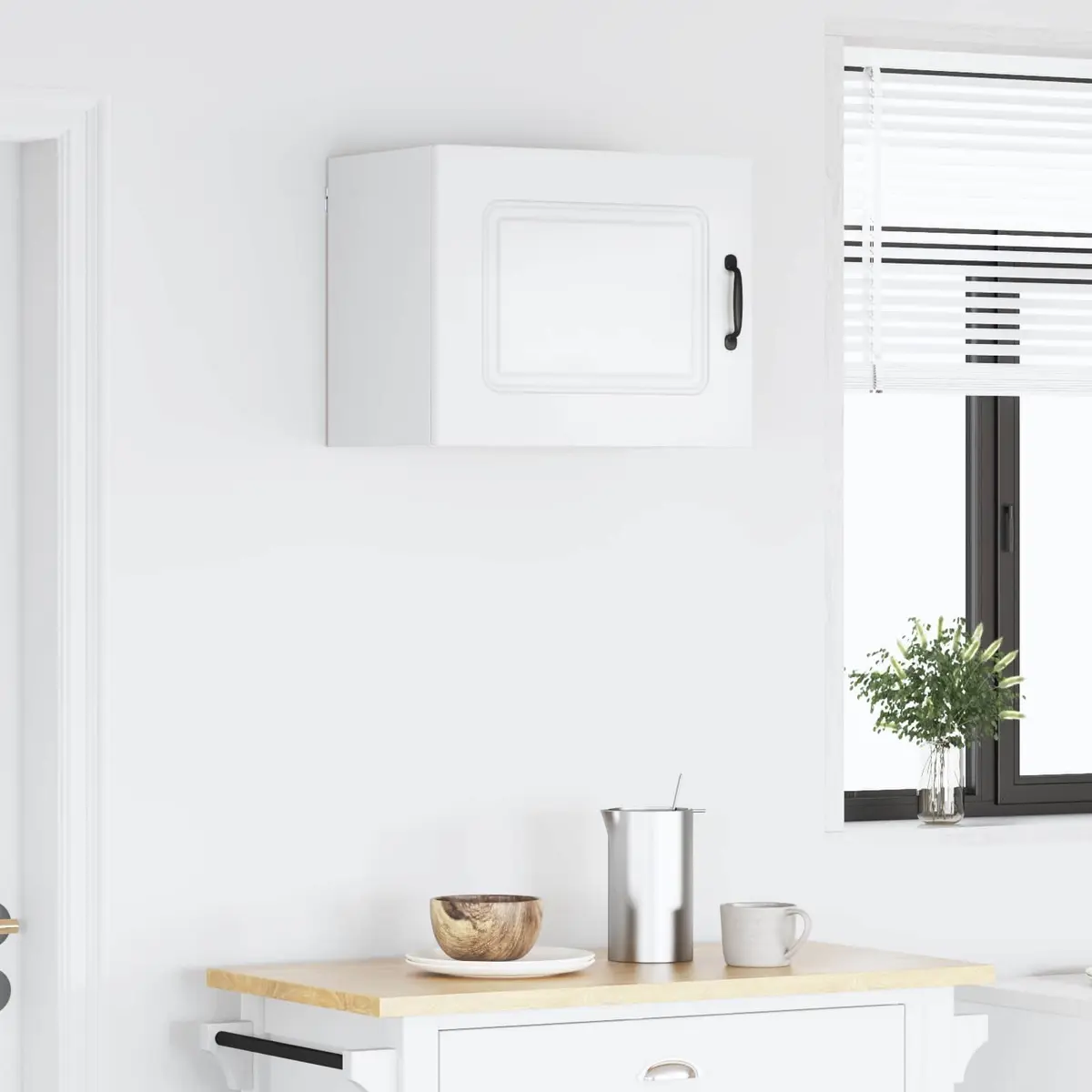Dishwasher Panel Kitchen Cabinet White Engineered Wood Storage 50 x 31 x 40 cm