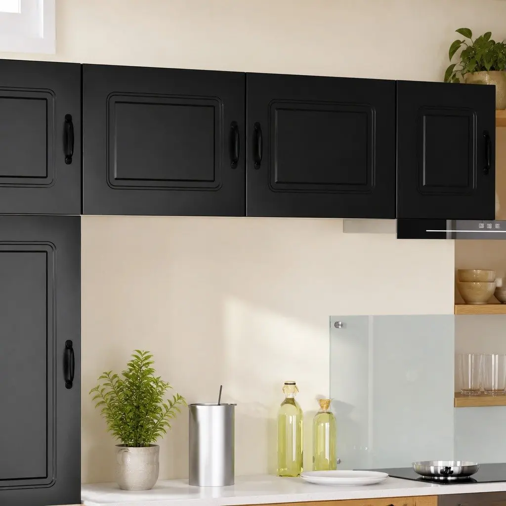 Black Kitchen Cabinet Storage 50x31x40cm