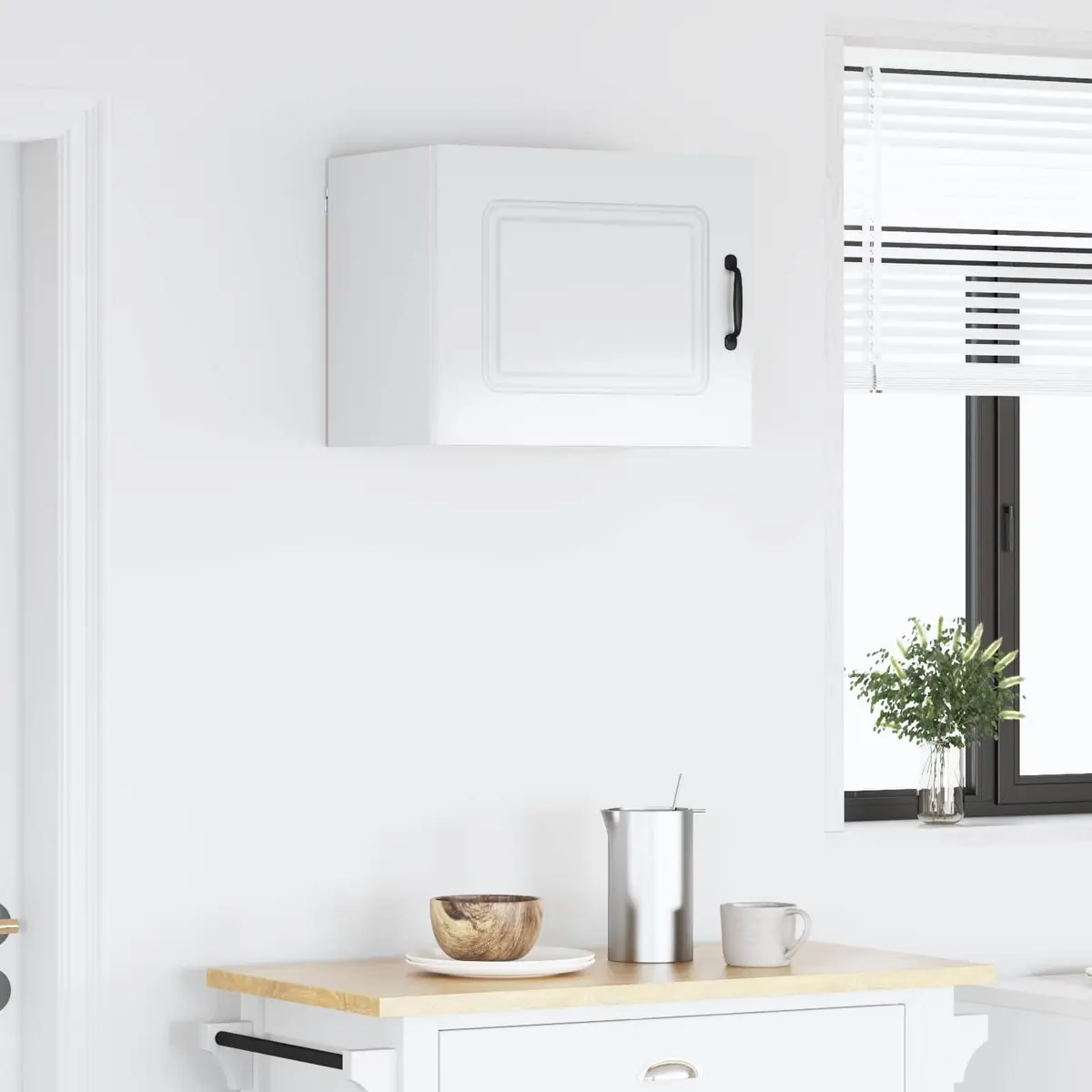 Dishwasher Panel Kitchen Cabinet High Gloss White Storage 50 x 31 x 40 cm