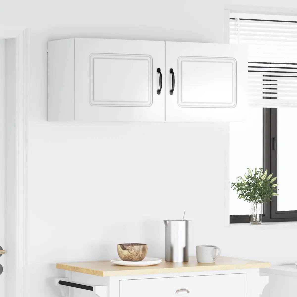 Dishwasher Panel Cabinet Kitchen Storage High Gloss White 50 x 31 x 40 cm