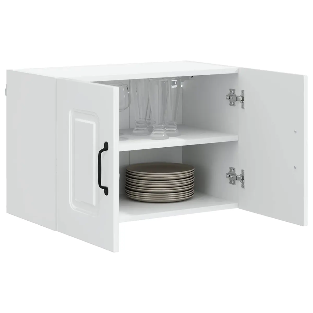 Dishwasher Panel Kitchen Cabinet High Gloss White Storage Organiser 60x31x40cm