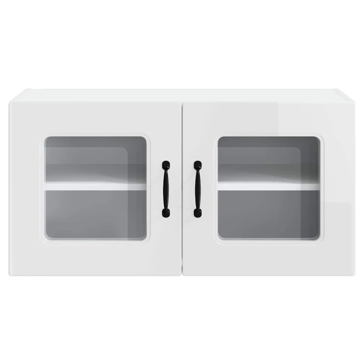 Kitchen Dishwasher Panel Cabinet High Gloss White Storage Organiser 80x31x40cm