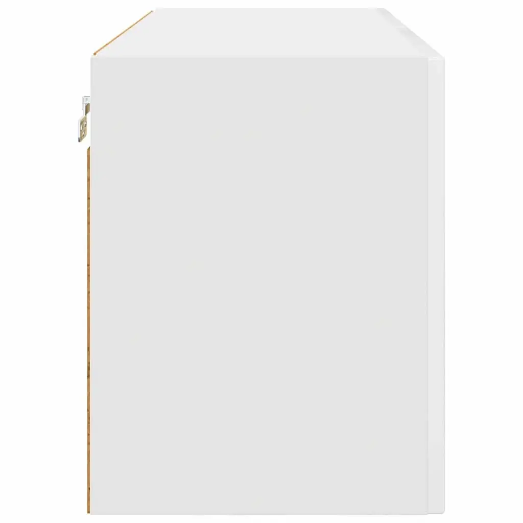 Kitchen Dishwasher Panel Cabinet High Gloss White Storage Organiser 80x31x40cm