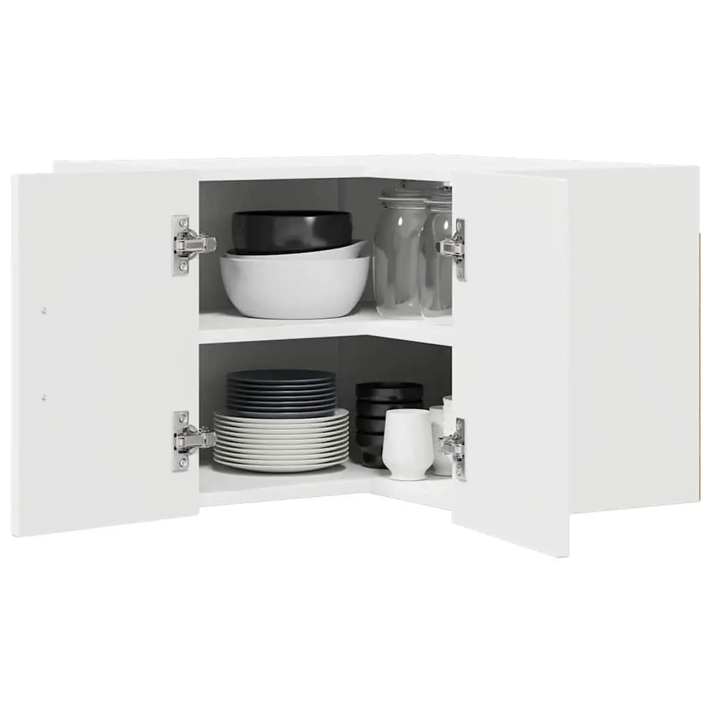 Engineered Wood Kitchen Cabinet Storage White 57x57x40cm