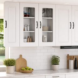 White Kitchen Dishwasher Panel Cabinet Storage Unit Engineered Wood 40 x 31 x