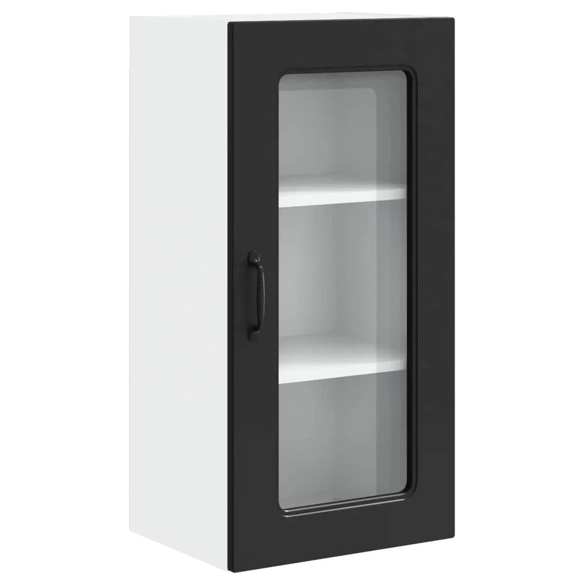 Dishwasher Panel Kitchen Cabinet Black Engineered Wood Storage Cupboard