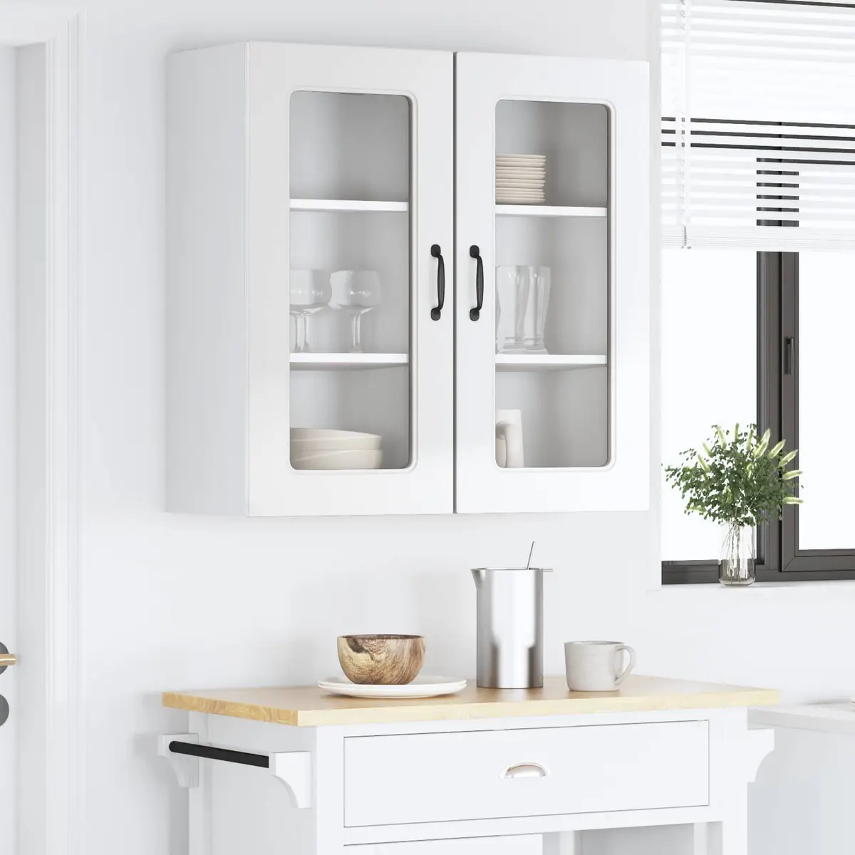 Dishwasher Panel White High Gloss Kitchen Cabinet Door Front Engineered Wood