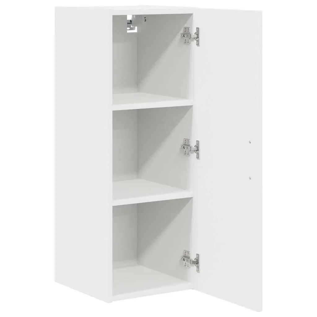 Kitchen Cabinet White Engineered Wood Storage Unit 30x31x80cm