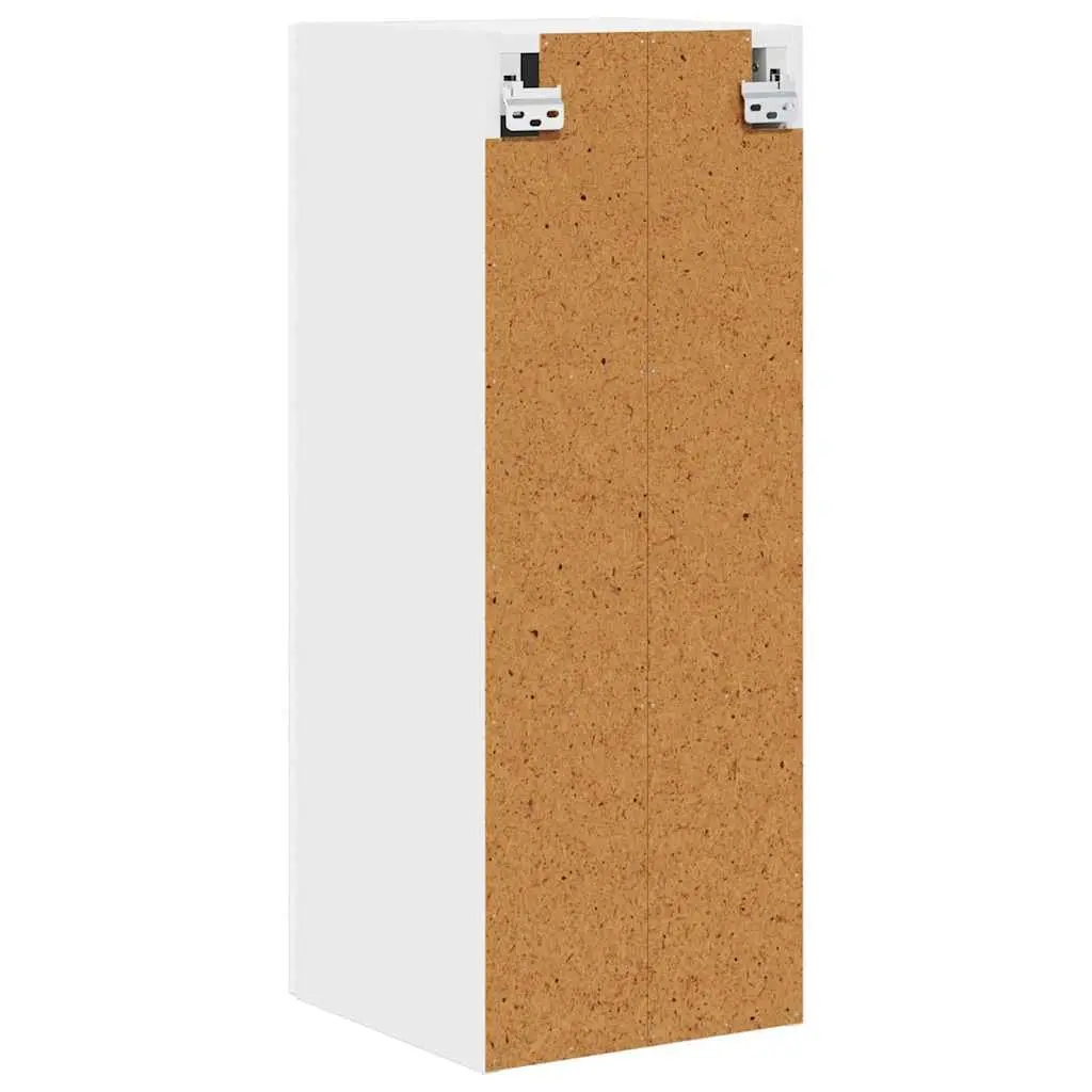 Kitchen Cabinet White Engineered Wood Storage Unit 30x31x80cm