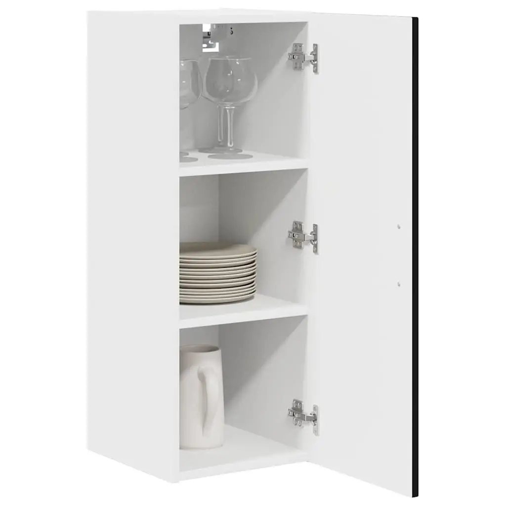 Dishwasher Panel Kitchen Cabinet Black Engineered Wood Storage 30x31x80cm