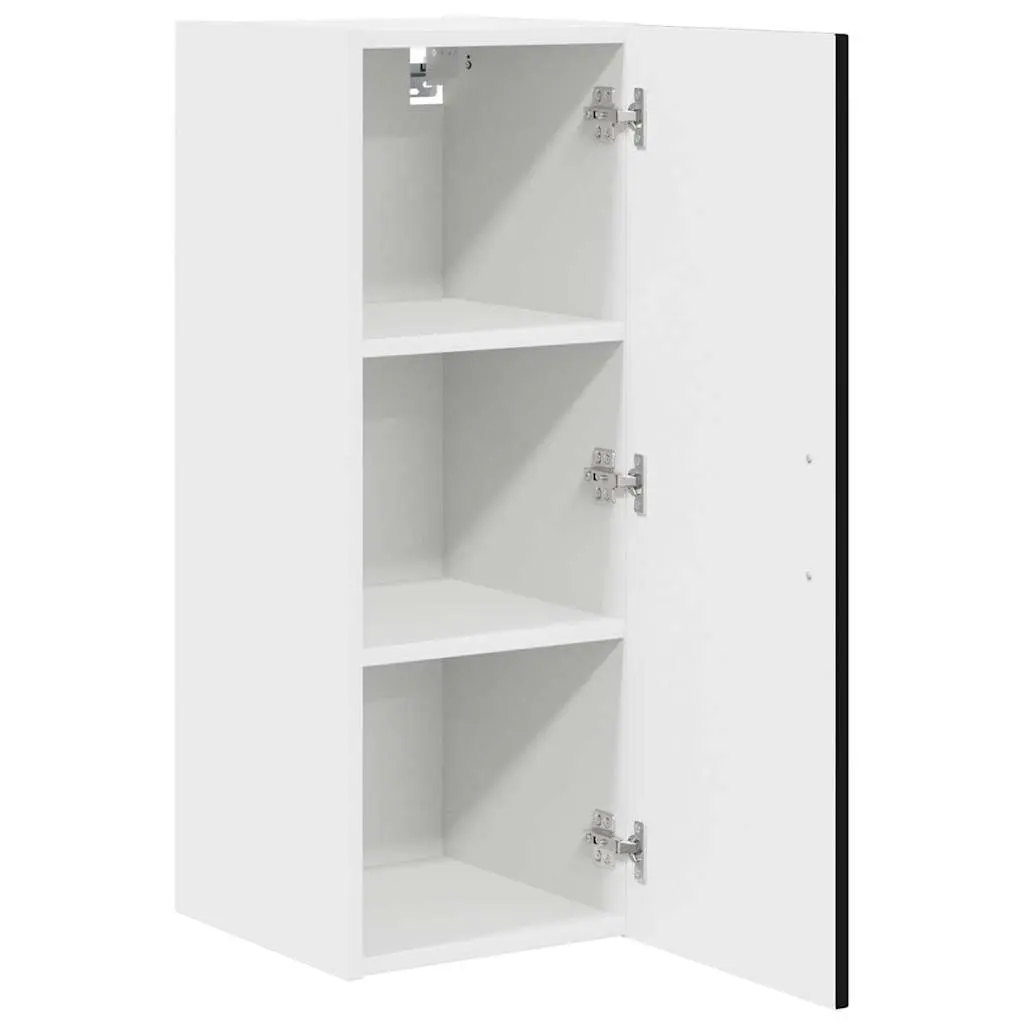 Dishwasher Panel Kitchen Cabinet Black Engineered Wood Storage 30x31x80cm