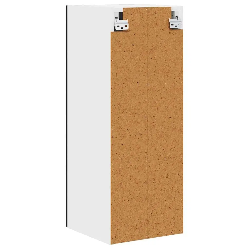 Black Engineered Wood Kitchen Cabinet Storage Organiser Rectangular 30x31x80cm