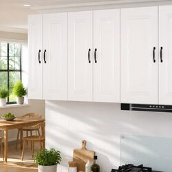 Dimensions of 30x31x80cm White Kitchen Dishwasher Panel Cabinet