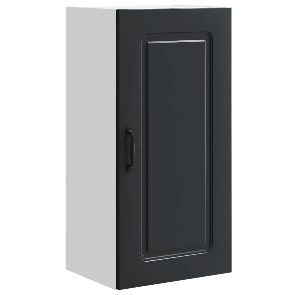 Black Engineered Wood Kitchen Cabinet Dishwasher Panel Storage Furniture 40x31x80cm