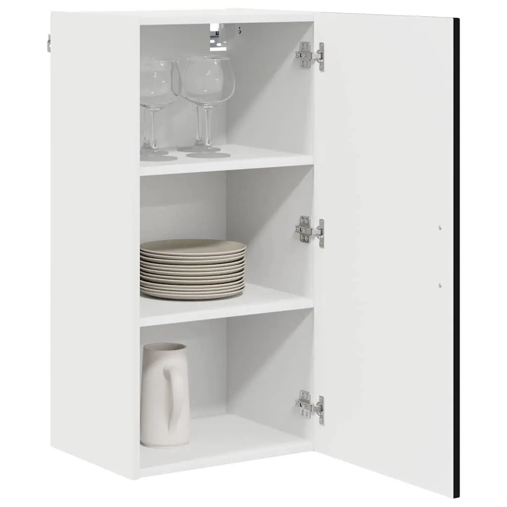 Black Engineered Wood Kitchen Cabinet Dishwasher Panel Storage Furniture 40x31x80cm