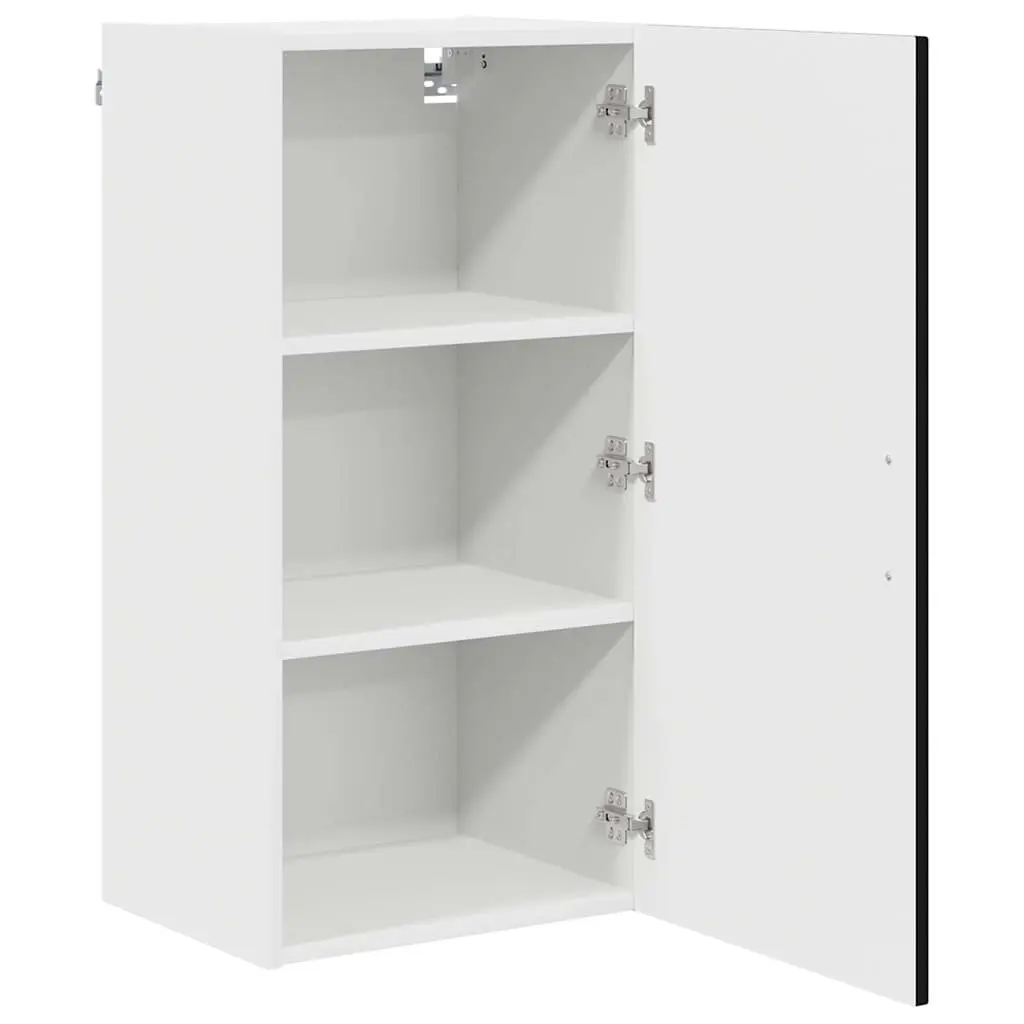 Black Engineered Wood Kitchen Cabinet Dishwasher Panel Storage Furniture 40x31x80cm