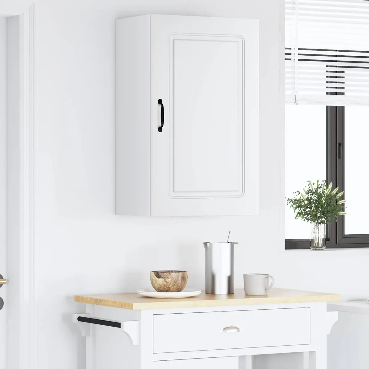 Kitchen Cabinet Panel Engineered Wood White 50 x 31 x 80 cm Storage Dishwashing