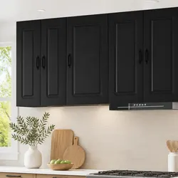 Kitchen Storage Cabinet in Black - Dimensions 50x31x80cm